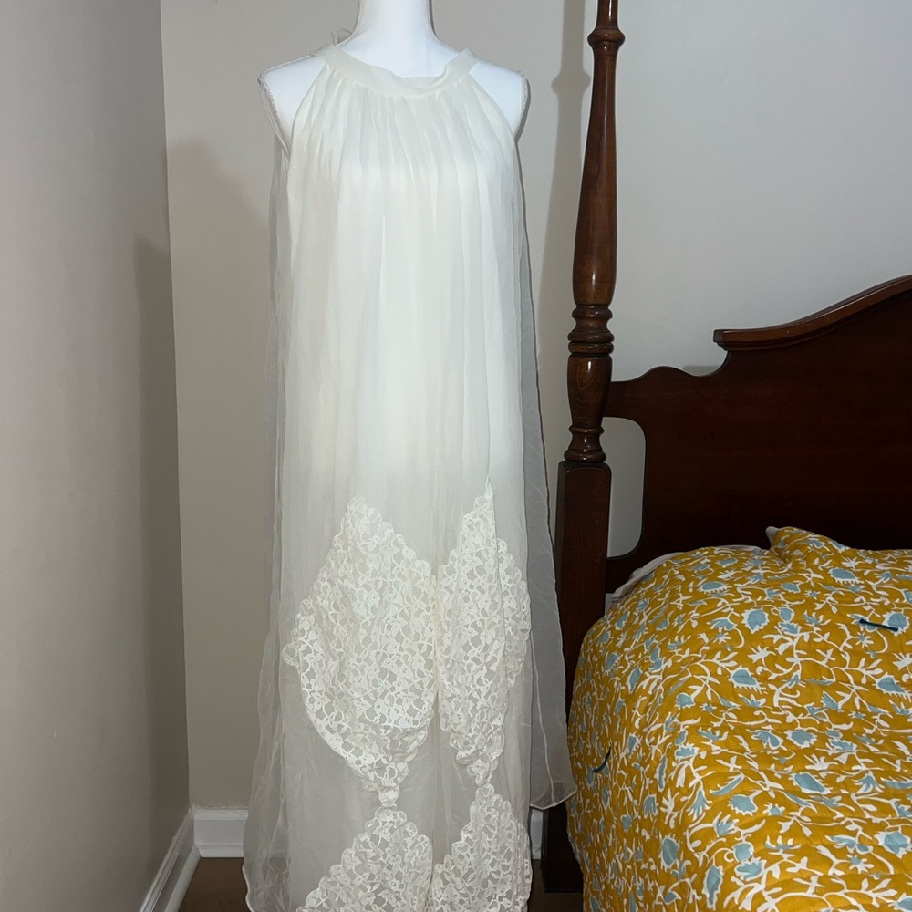 Valentino Garavani Cream Lace Chemise